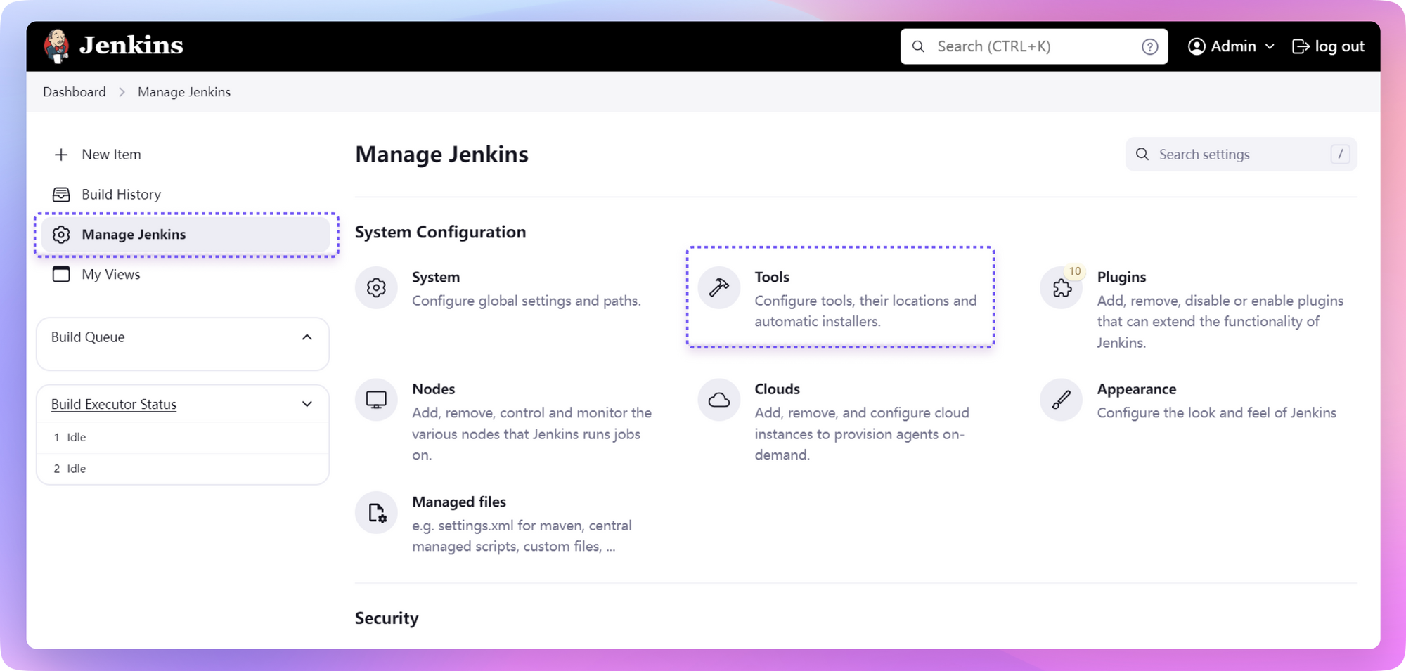 Manage Jenkins页面