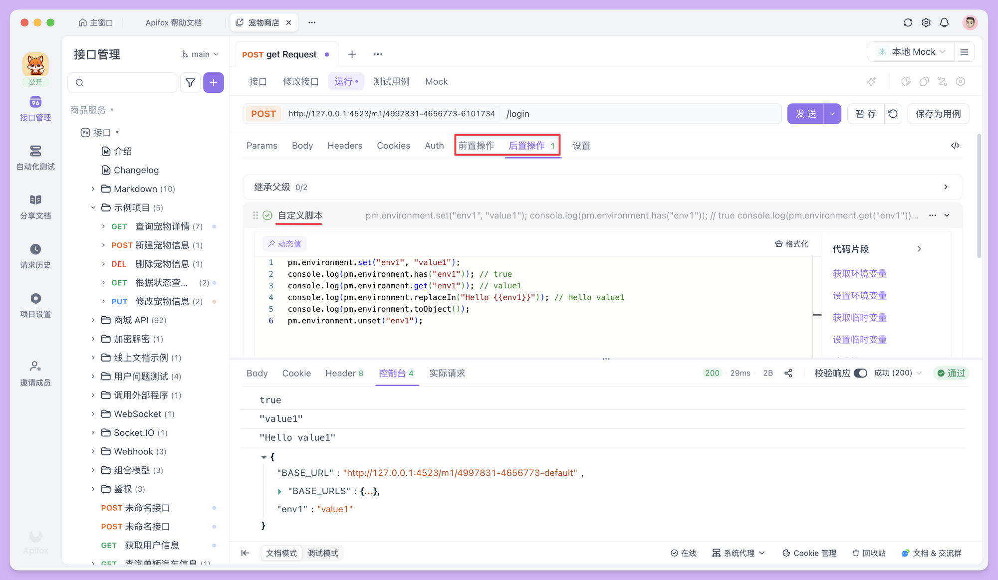 掌握 Apifox 中 pm 脚本的基本使用